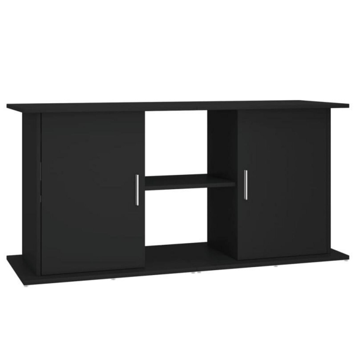 VIDAXL Support pour aquarium noir 121x41x58 cm bois d ingénierie
