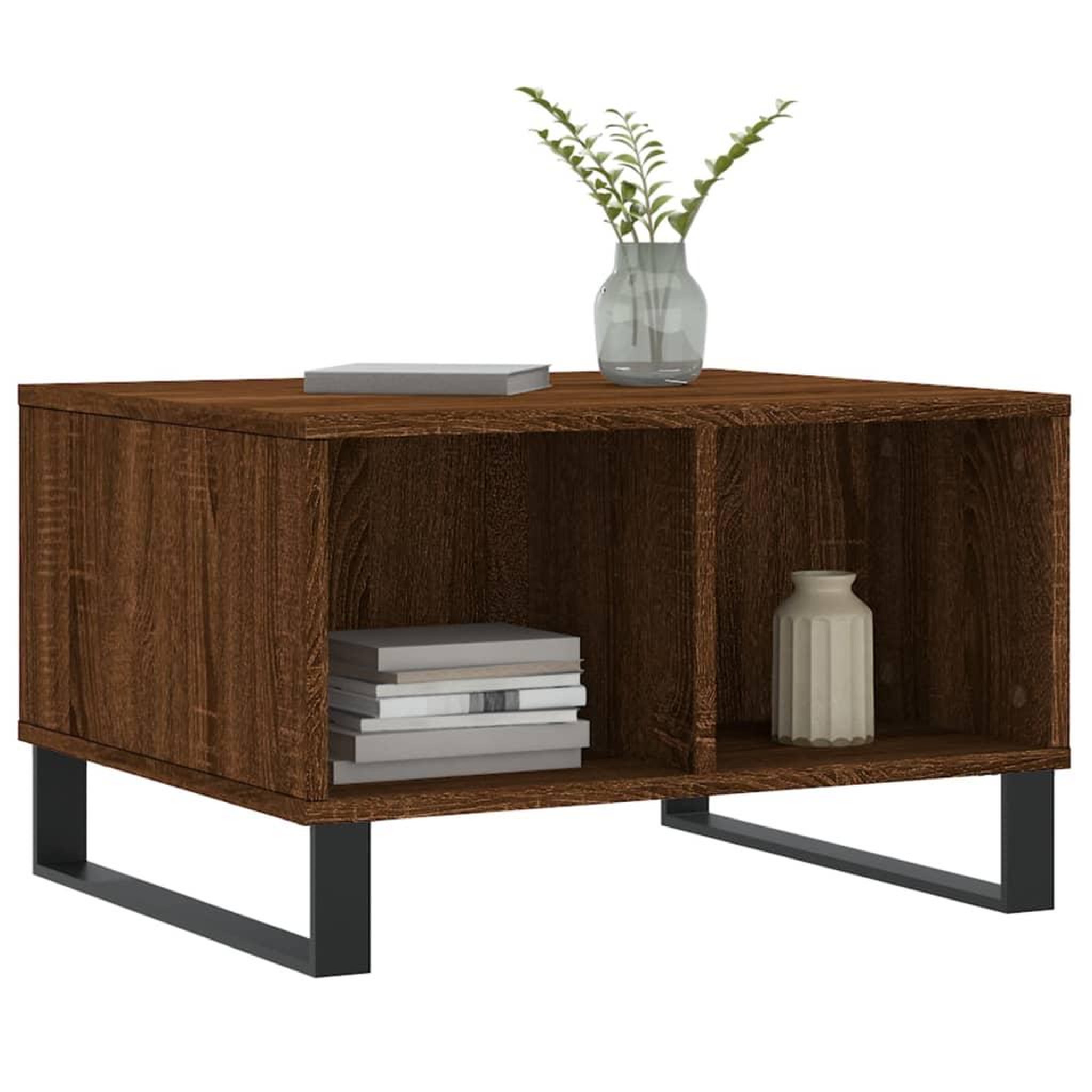 Voir la diapositive 3 : VIDAXL Table basse Chene marron 60x50x36,5 cm Bois d'ingenierie