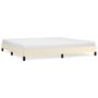 Voir la diapositive 2 : VIDAXL Cadre de lit sans matelas creme 200x200 cm similicuir
