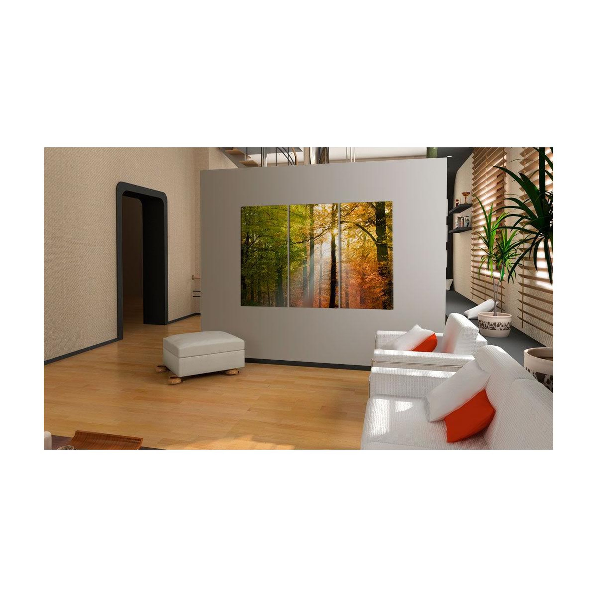 Voir la diapositive 2 : Paris Prix Tableau Imprimé II  Forêt D'automne
