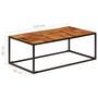 Voir la diapositive 6 : VIDAXL Table basse 110x60x40 cm Bois d'acacia solide et acier