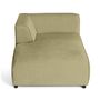 Voir la diapositive 3 : LISA DESIGN Suaro - module d'assise méridienne gauche en tissu texturé