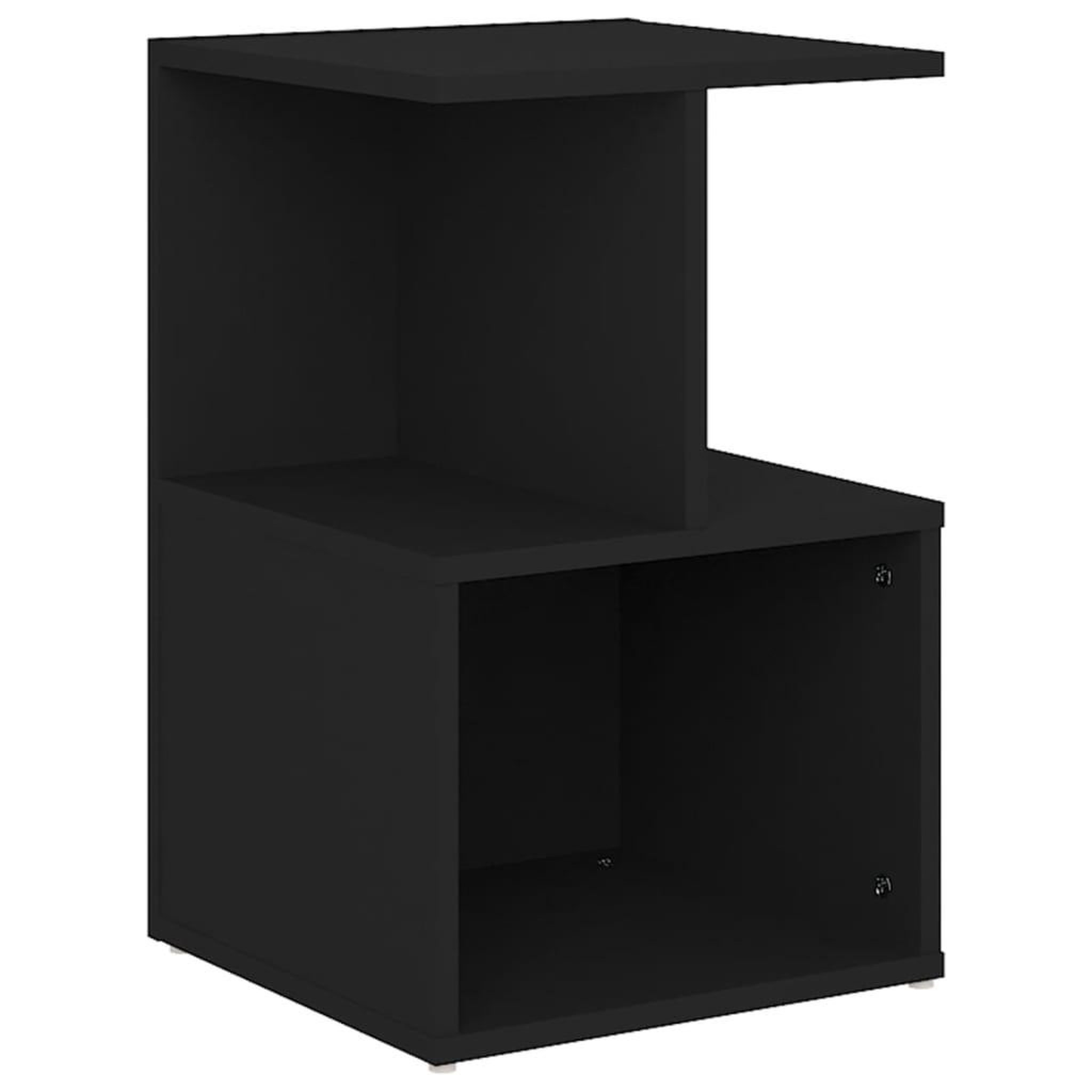 Voir la diapositive 2 : VIDAXL Table de chevet noir 35x35x55 cm bois ingenierie