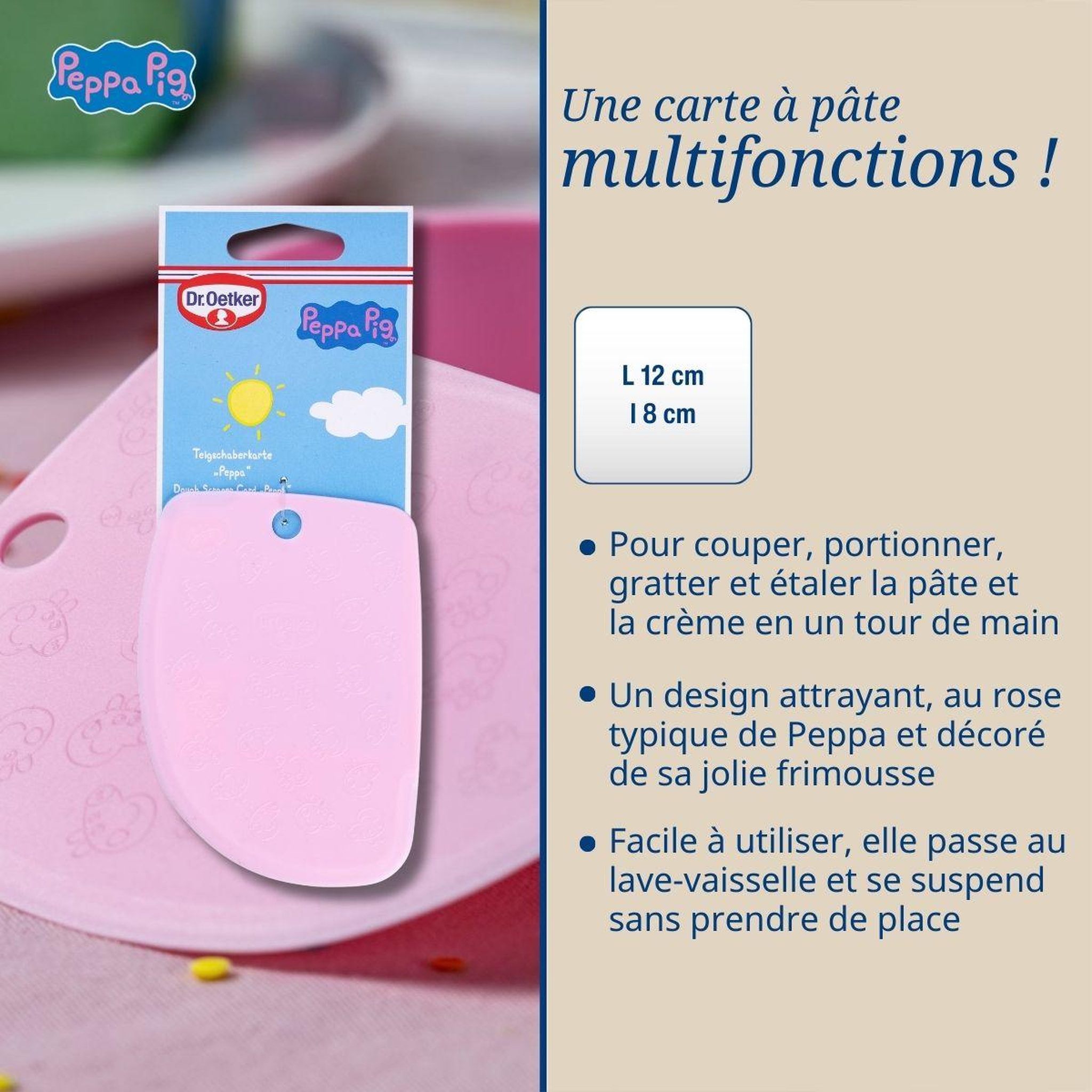 Voir la diapositive 3 : DR.OETKER Corne à pâtisserie pour cuisiner avec les enfants Dr. Oetker Peppa Pig