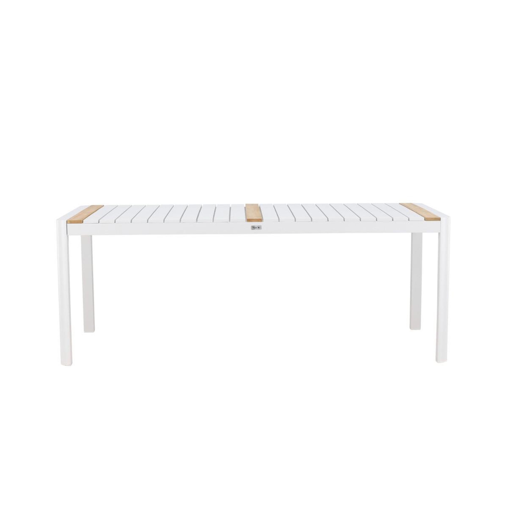 Voir la diapositive 4 : Paris Prix Table de jardin en teck  togo  200cm blanc