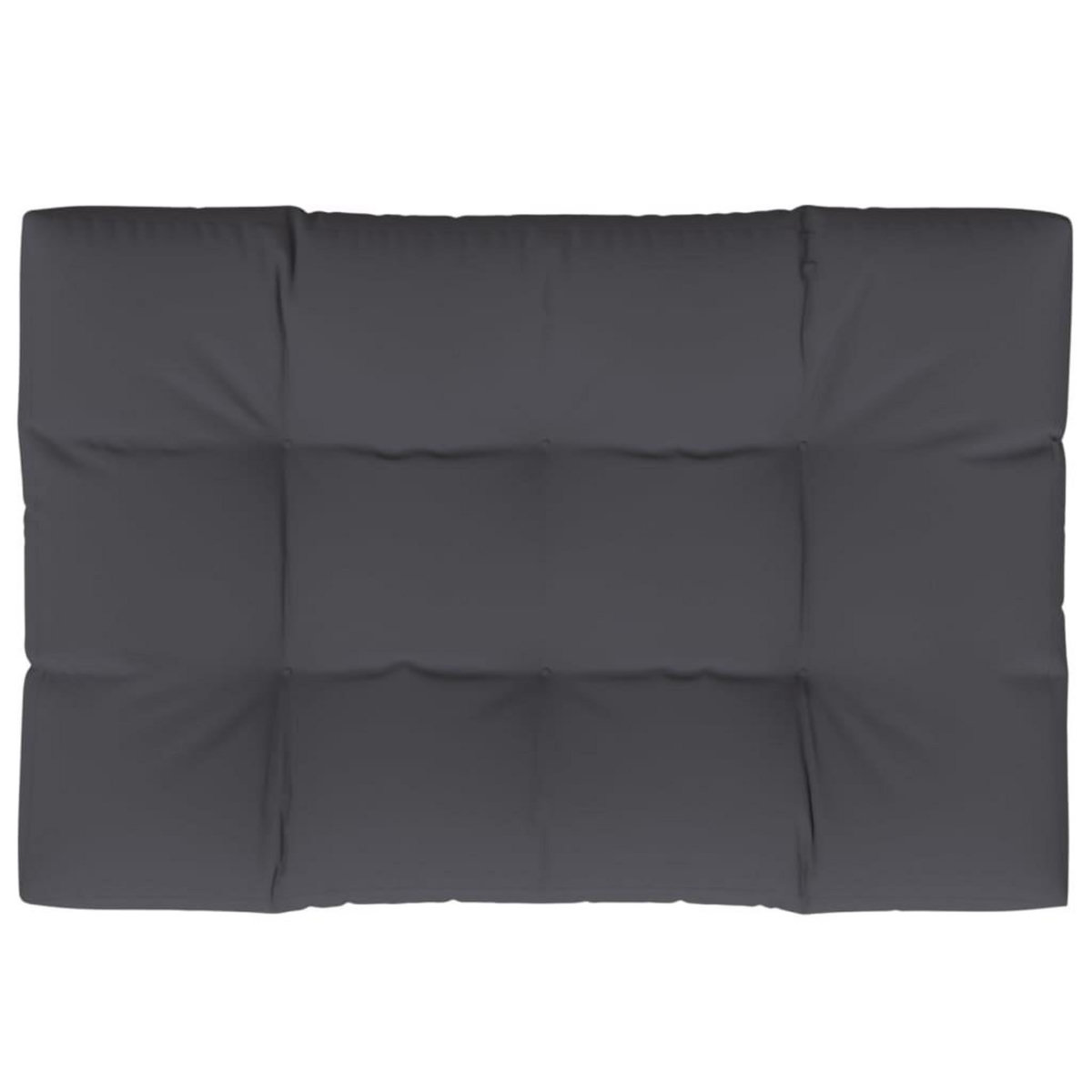 VIDAXL Coussin de palette anthracite 120x80x12 cm tissu