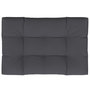 Voir la diapositive 2 : VIDAXL Coussin de palette anthracite 120x80x12 cm tissu