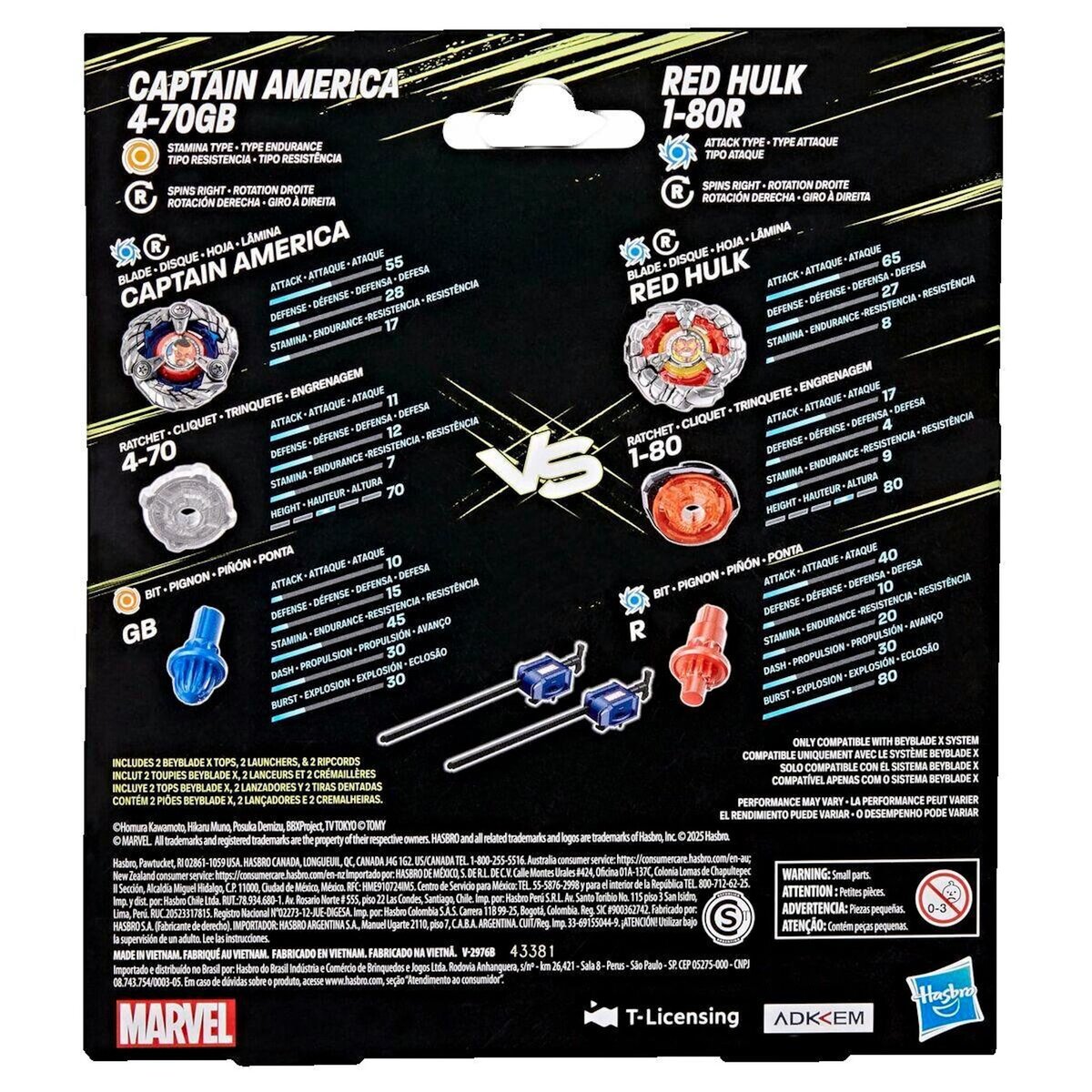 HASBRO Toupies Beyblade Hasbro Multipack Marvel
