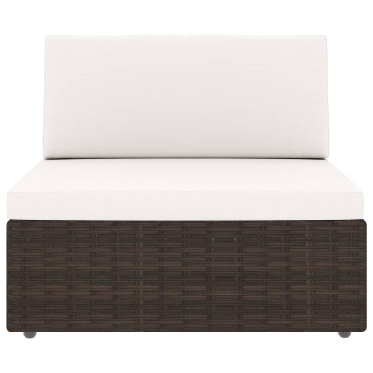 VIDAXL Salon de jardin 8 pcs Resine tressee Marron