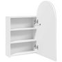 Voir la diapositive 5 : VIDAXL Armoire de bain a miroir avec LED arquee blanc 42x13x70 cm