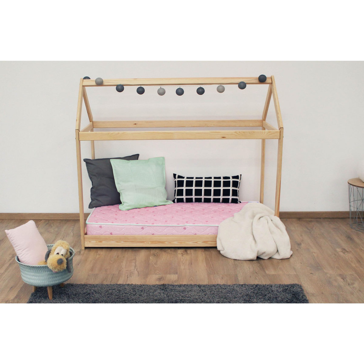 Matelas bébé mousse tissu 100% coton sans traitement 70x140cm PRINCESSE