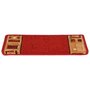 Voir la diapositive 5 : VIDAXL Tapis d'escalier autocollants 15 pcs 65x21x4 cm Rouge