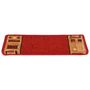Voir la diapositive 5 : VIDAXL Tapis d'escalier autocollants 15 pcs 65x21x4 cm Rouge