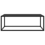 Voir la diapositive 2 : VIDAXL Table basse Noir avec verre noir 100x50x35 cm