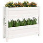 Voir la diapositive 4 : VIDAXL Jardiniere Blanc 77x25x66 cm Bois massif de pin