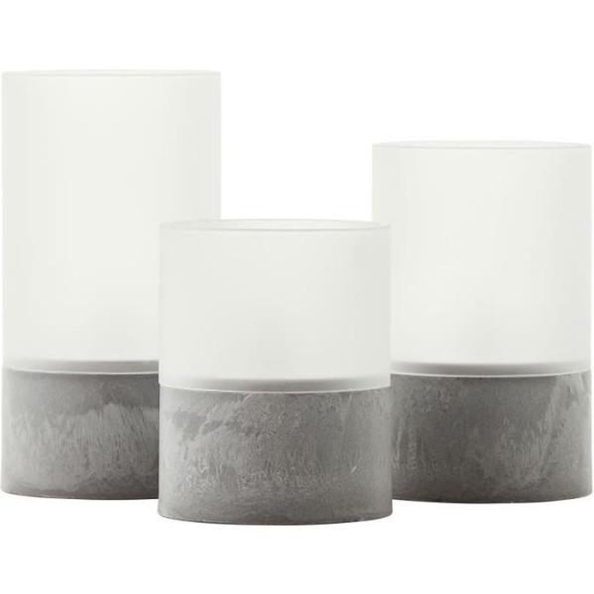 Voir la diapositive 2 : BRILLIANT Lot 3 Lampes a poser LED BOUGIE BRILLIANT - 2500K - Plastique et verre - Gris et blanc mat