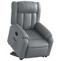 Voir la diapositive 3 : VIDAXL Fauteuil inclinable Gris Similicuir