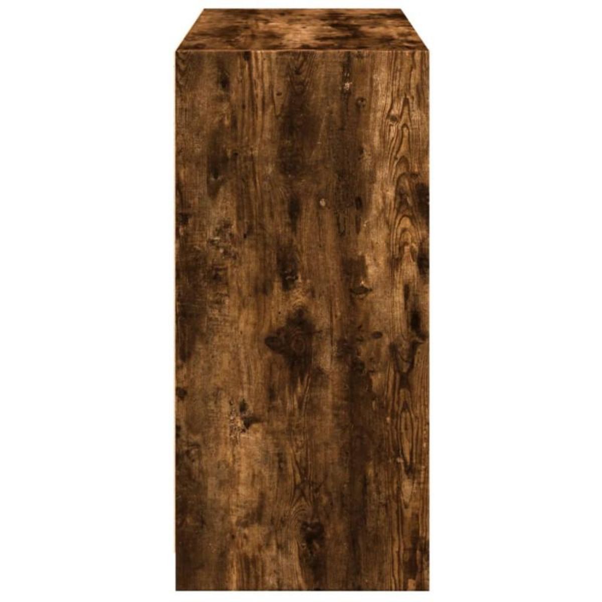 VIDAXL Garde robe chêne fumé 77x48x102 cm bois d ingénierie