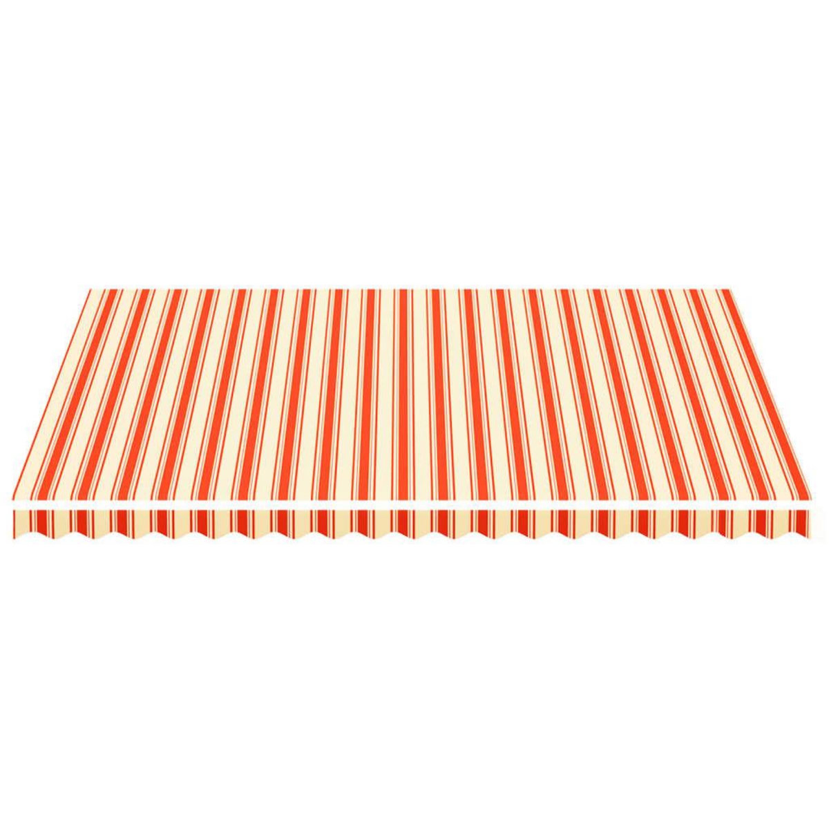 VIDAXL Tissu de remplacement pour auvent Jaune et orange 4,5x3,5 m