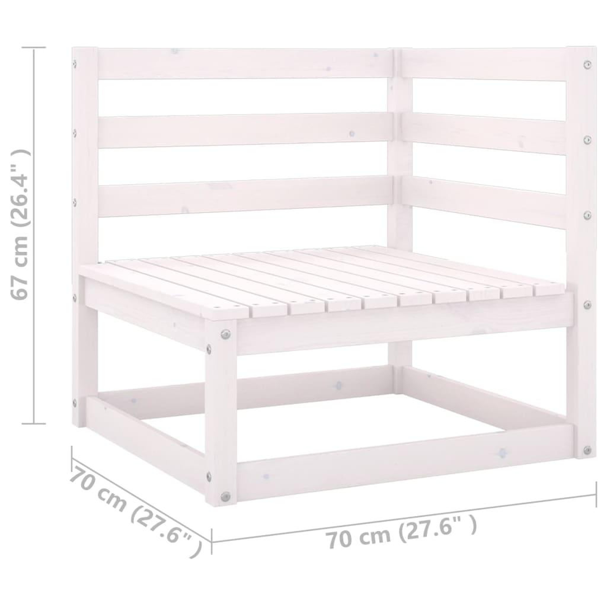 Voir la diapositive 6 : VIDAXL Salon de jardin 6 pcs avec coussins Bois de pin massif