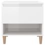 Voir la diapositive 5 : VIDAXL Table de chevet Blanc brillant 50x46x50 cm Bois d'ingenierie