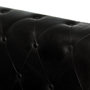 Voir la diapositive 4 : VIDAXL Canape Chesterfield a 2 places Noir Cuir veritable