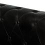 Voir la diapositive 4 : VIDAXL Canape Chesterfield a 2 places Noir Cuir veritable