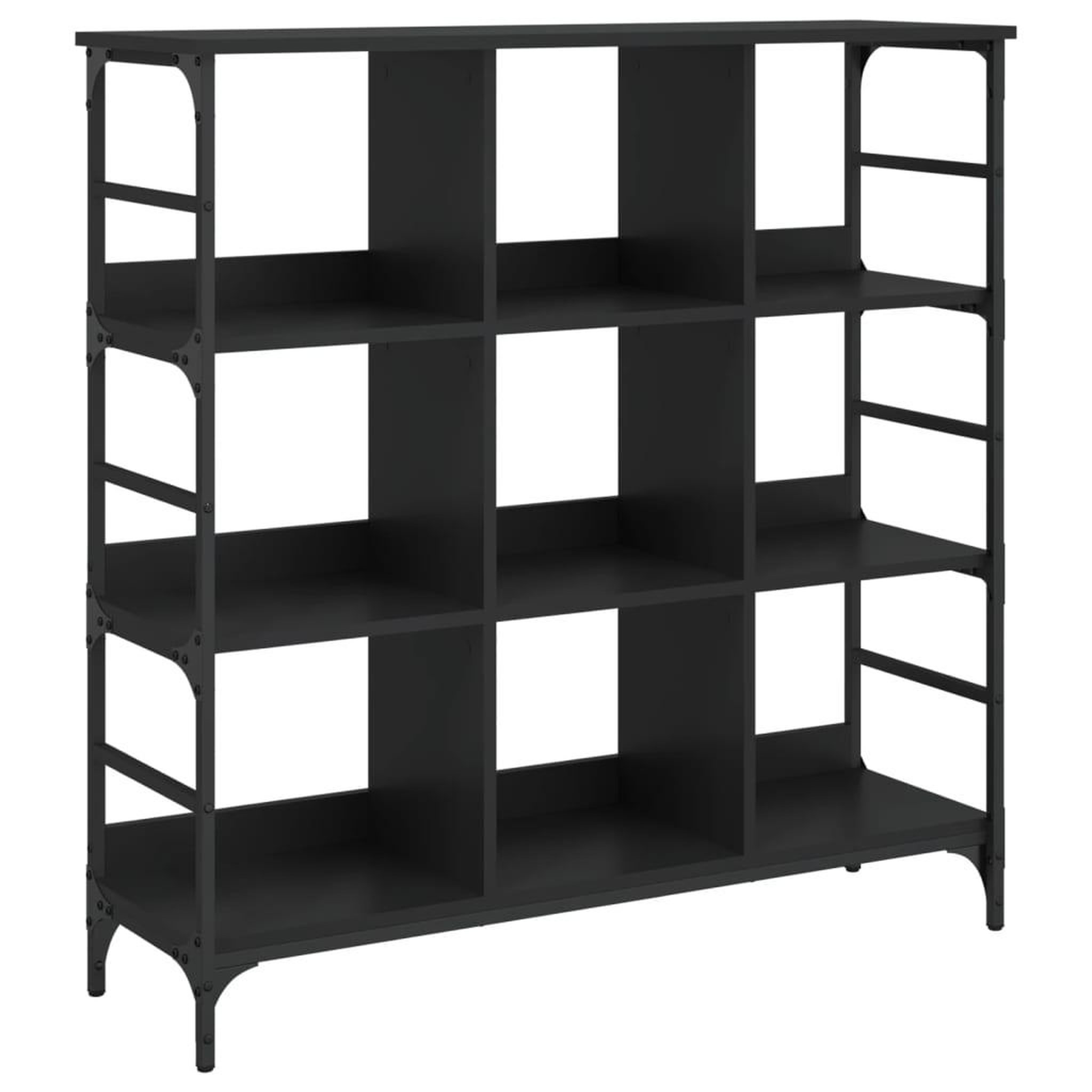 Voir la diapositive 2 : VIDAXL Buffet noir 102x32x103,5 cm bois d'ingenierie
