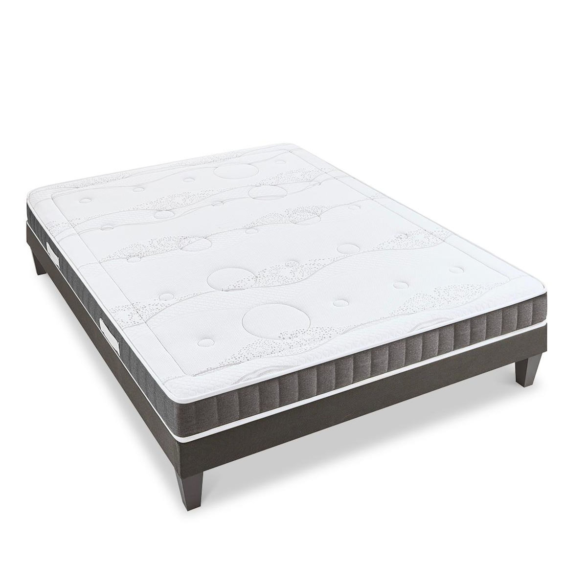 OLYMPE LITERIE OLYMPE LITERIE | Ensemble INTUITION | Matelas Mémoire de forme + Sommier Bois