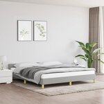VIDAXL Cadre de lit sans matelas gris clair 160x200 cm tissu