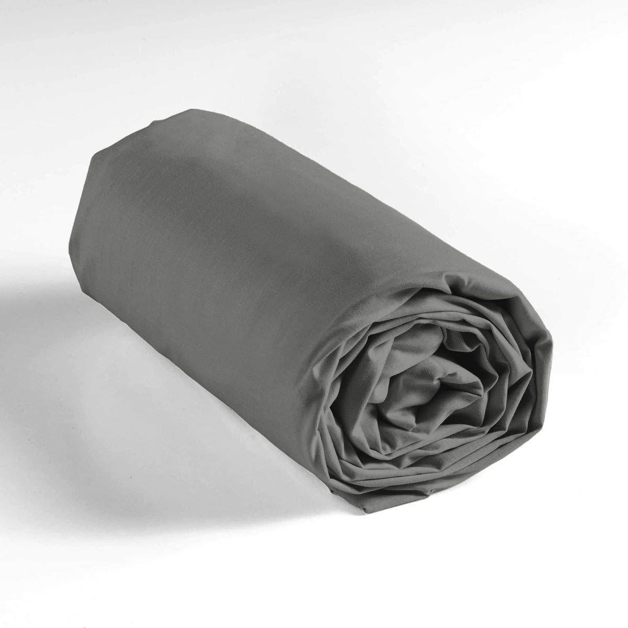 Voir la diapositive 6 : Douceur d'Intérieur Drap housse  lina  160x200cm anthracite