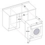 Voir la diapositive 4 : Whirlpool Lave-linge séchant intégrable 7/5kg 1400 tours/min - biwdwg751482eun