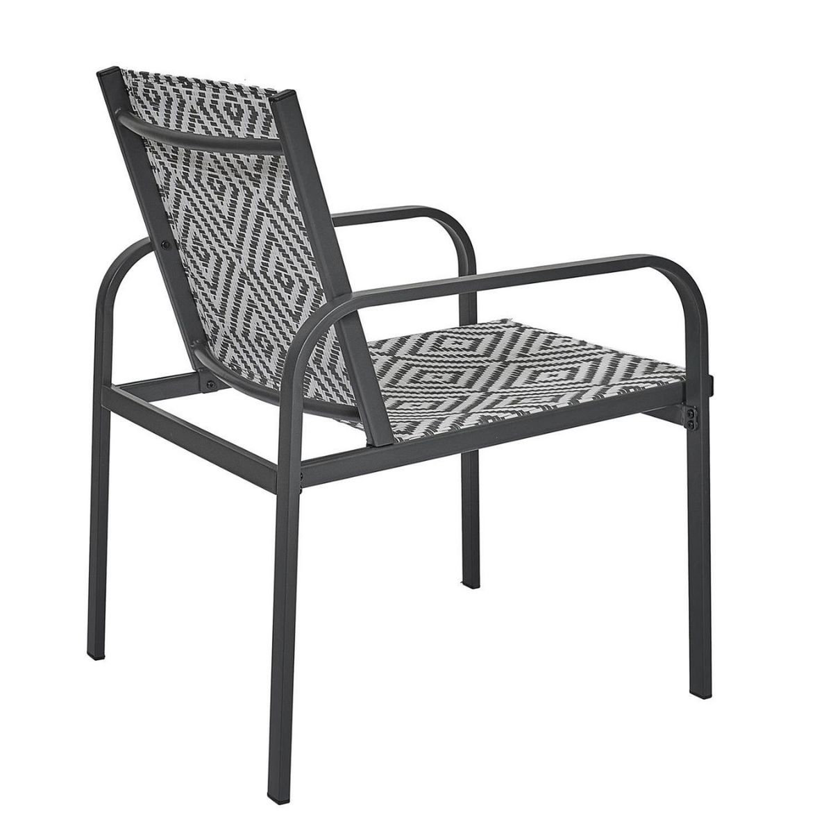 The Home Deco Factory Salon de jardin en aluminium et texaline 2 places MEXICO