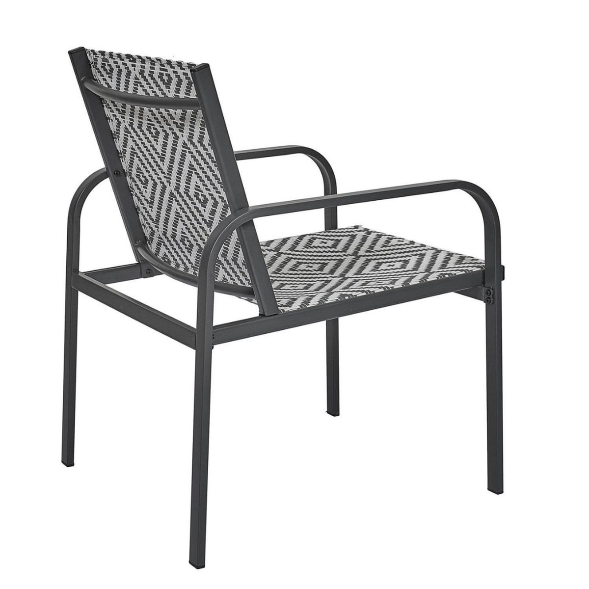 The Home Deco Factory Salon de jardin en aluminium et texaline 2 places MEXICO