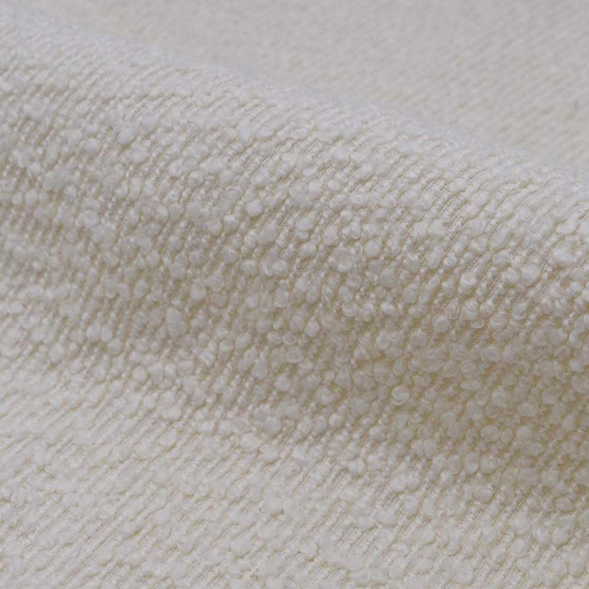 Rendez vous déco Lot de 2 chaises pour îlot central 67 cm en tissu bouclé beige-Rosy