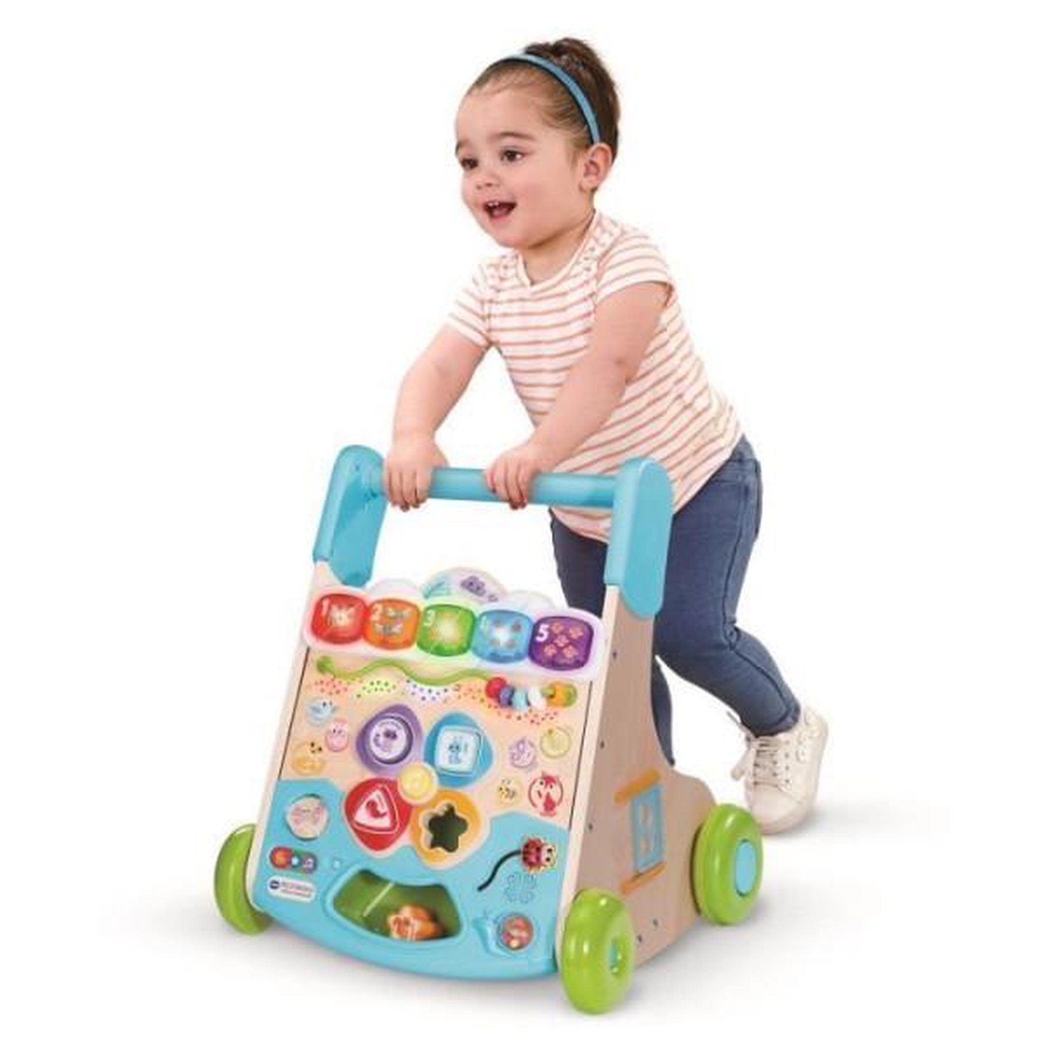 Voir la diapositive 6 : VTECH Porteur trotteur vtech super trotteur nature interactif (jouet avec partie bois certifie fsc)