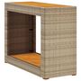 Voir la diapositive 2 : VIDAXL Table d'appoint de jardin dessus en bois beige 100x40x75 cm