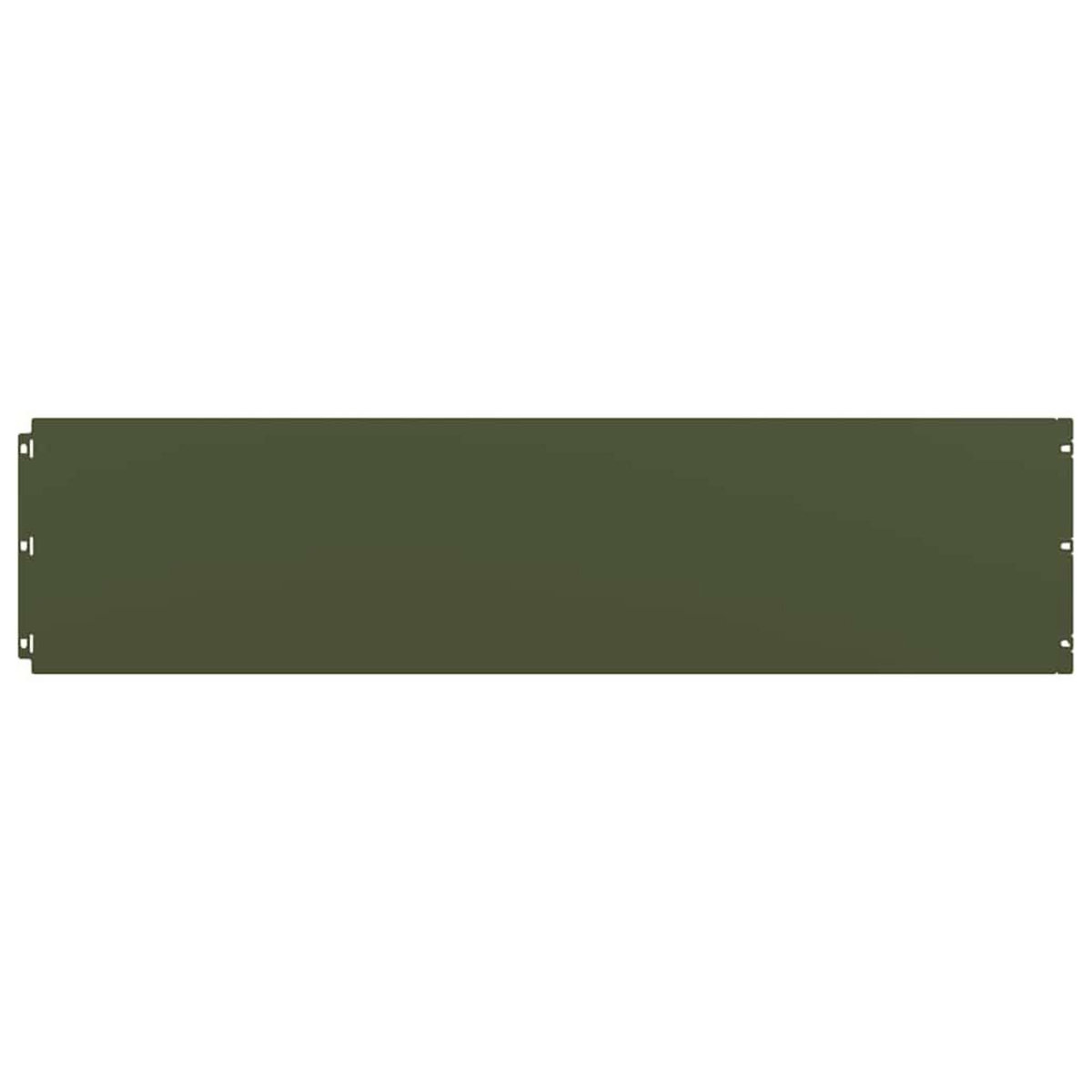 VIDAXL Bordures pelouse 20pcs vert olive 25x103cm acier lamine a froid