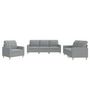 Voir la diapositive 2 : VIDAXL Ensemble de canapés 3 pcs avec coussins Gris clair Tissu