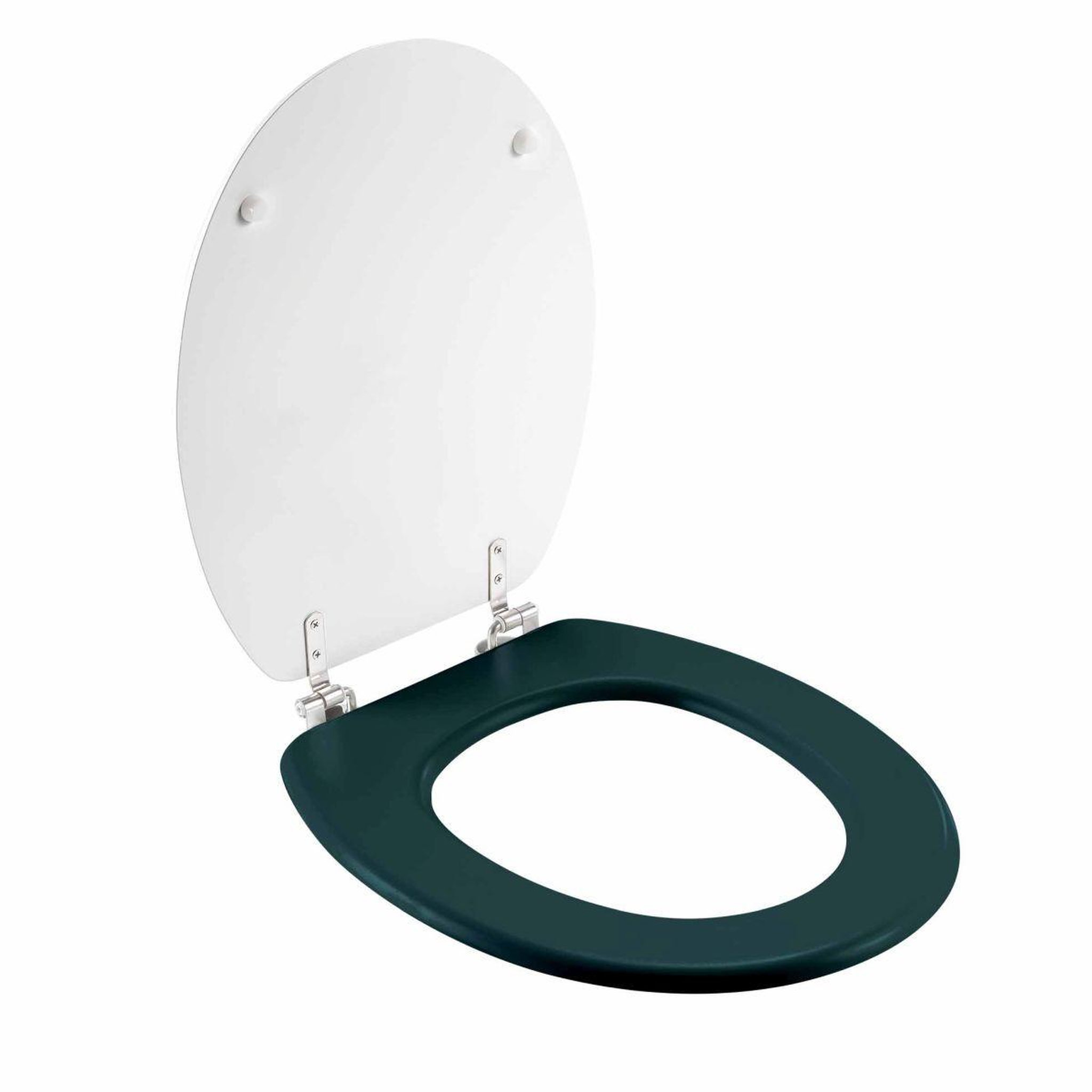 Voir la diapositive 4 : Douceur d'Intérieur Abattant wc imprimé  ginkoblue  45cm vert foncé