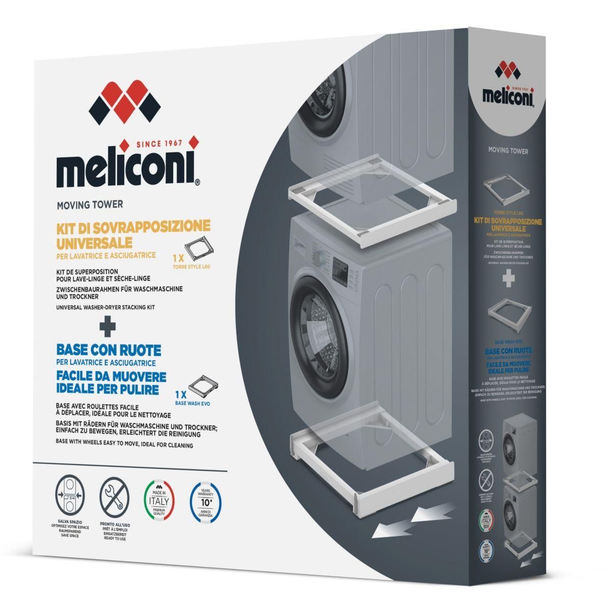 Meliconi Kit de superposition avec base mobile  Moving Tower
