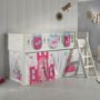 Voir la diapositive 6 : Paris Prix Lit Enfant Tente & 3 Pochettes  Scott Princesse  90x200cm Blanc