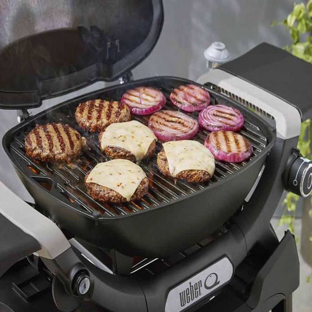 Weber Barbecue à gaz Q 1200N noir avec pied - Weber