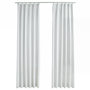 Voir la diapositive 2 : VIDAXL Rideaux occultants avec crochets 2 pcs Blanc casse 140x175 cm
