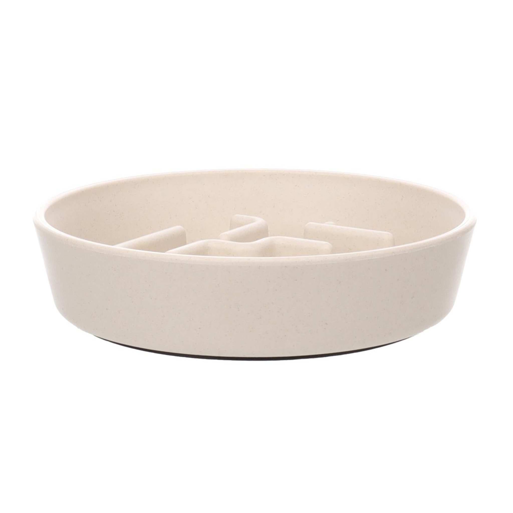 Eden Gamelle ronde anti glouton pour chien kana. Coloris disponibles : Beige