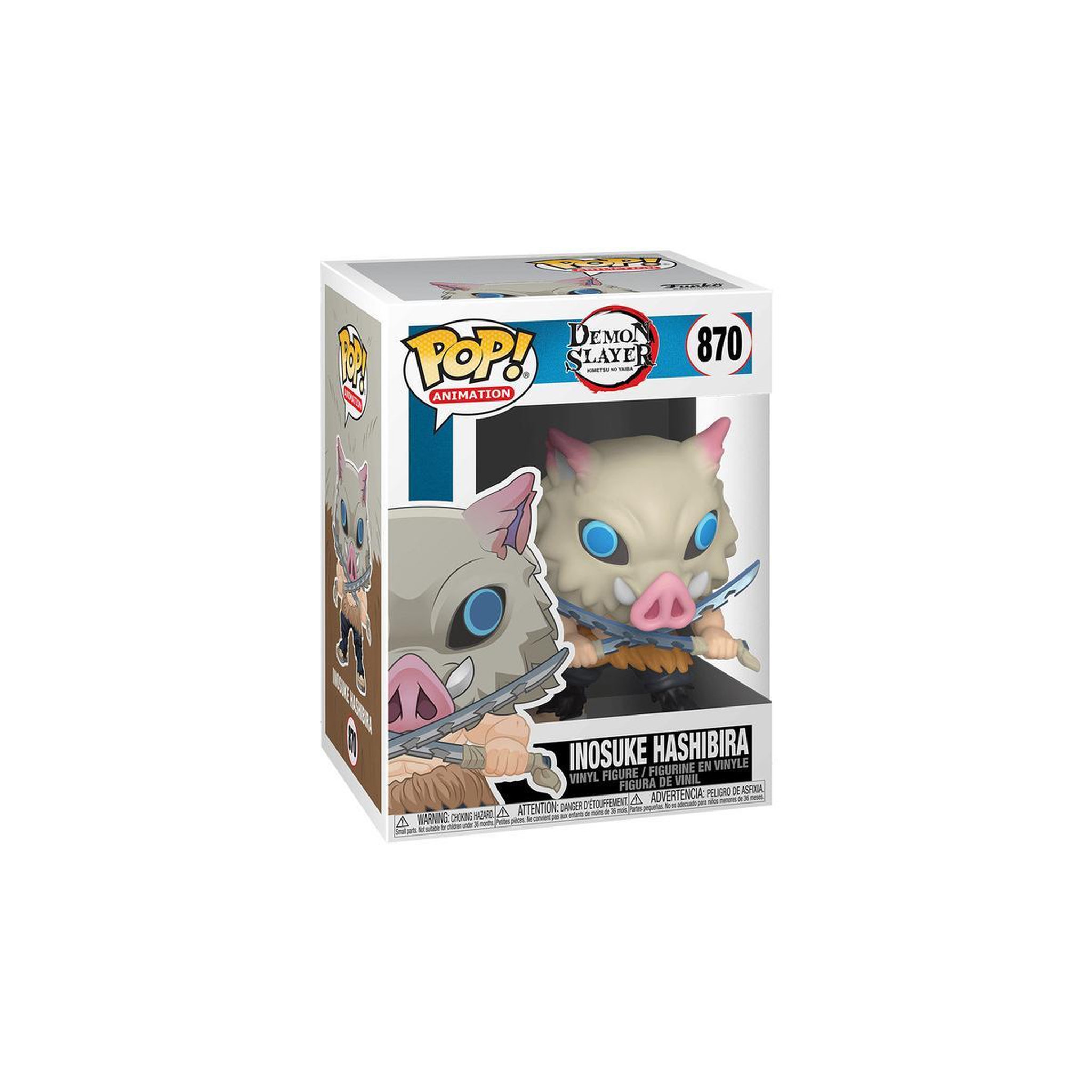 Voir la diapositive 2 : Funko Figurine Funko Pop Animation Demon Slayer Inosuke Hashibira