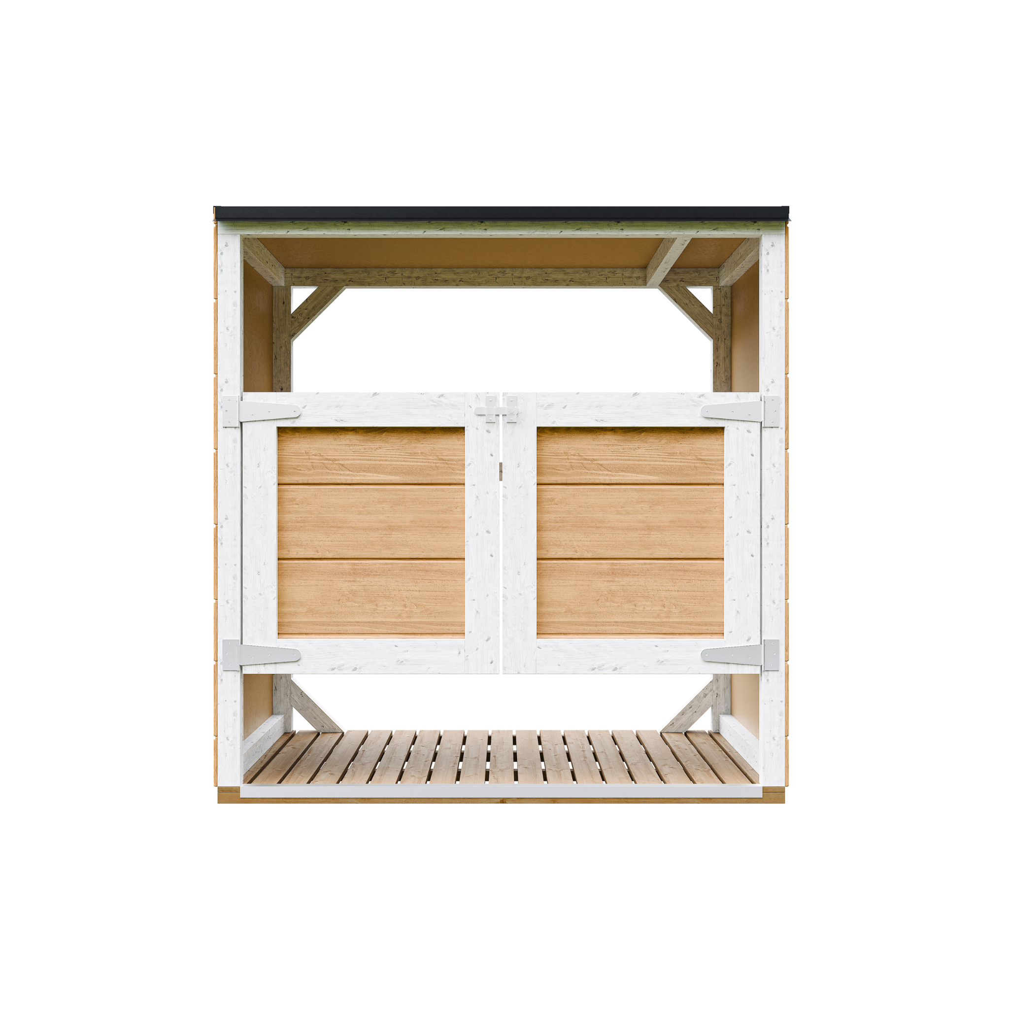 Voir la diapositive 2 : TIMBELA Abri de jardin pour poubelles, Cache poubelle extérieur 2x240L M980A