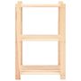 Voir la diapositive 4 : VIDAXL Etageres de rangement a 3 niveaux 2 pcs 60x38x90 cm Pin 150 kg