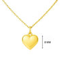 Voir la diapositive 4 : L'ATELIER D'AZUR Collier - Pendentif Or 18 Carats 750/000 Jaune - Coeur - Chaine Dorée