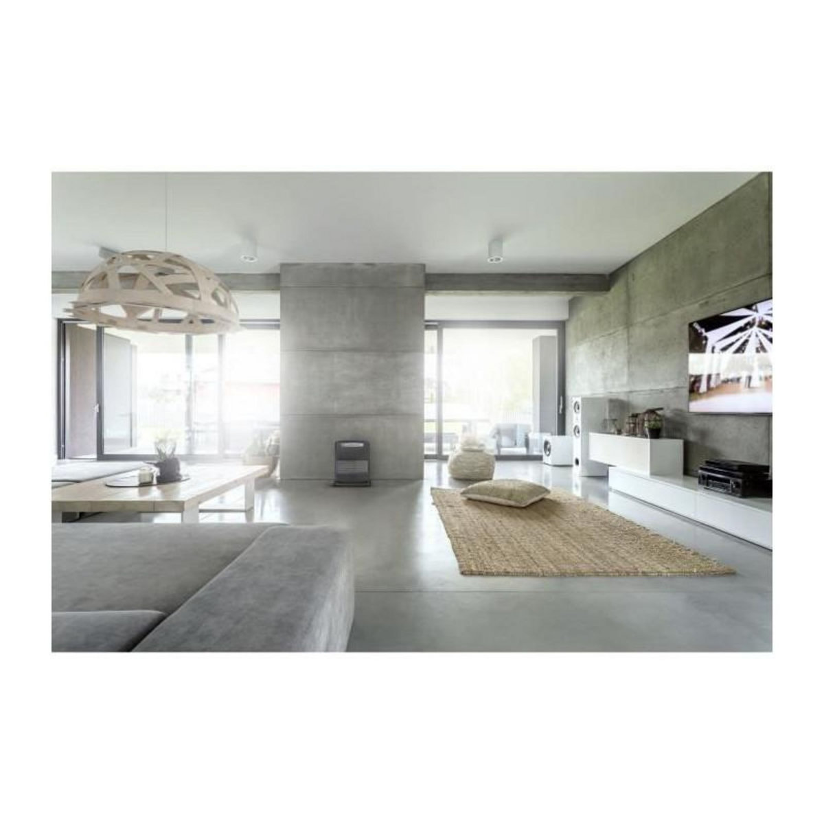 TECTRO Poele a pétrole électronique - TECTRO - SRE 1328C - Puissance 2.85KW - Volume 115m3 - Noir